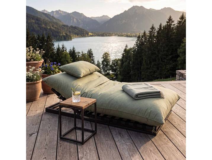 CLEMENTO Bona Promotion Loungeliege Aluminium/Sunbrella