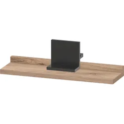 Duravit Sivida Ablage, Halterung Diamantschwarz Matt, 400x115x35mm, SV74300BD550000, Farbe: Eiche Marmoriert