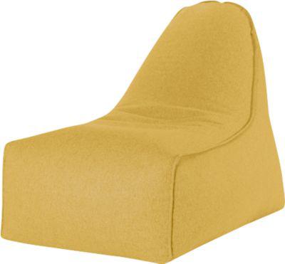 Sitzsack BOOGIE WOOGIE, Filzimitat, senf, B 700 x T 1000 x H 800 mm