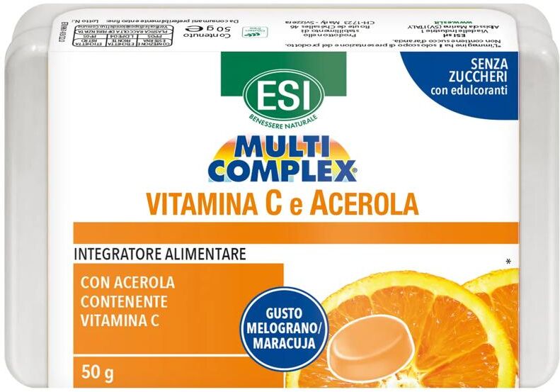 Multicomplex Esi Integratore Vitamina C ed Acerola Pastiglie 50 g