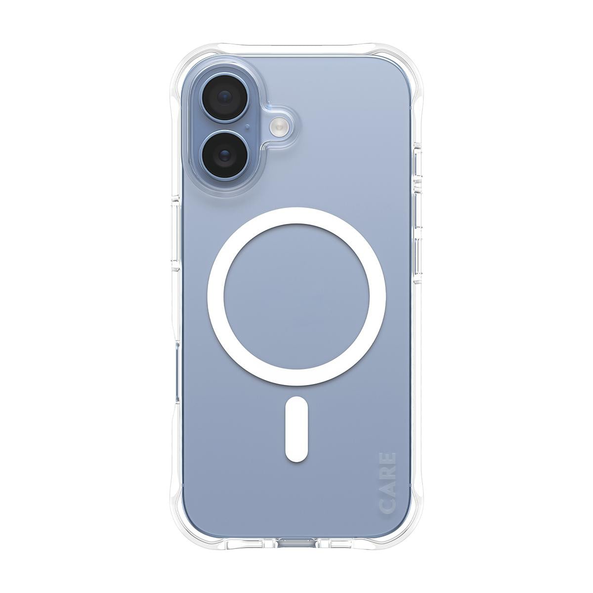 CARE by PanzerGlass Fashionable Case Samba Transparent m. Weiß mit MagSafe für iPhone 17