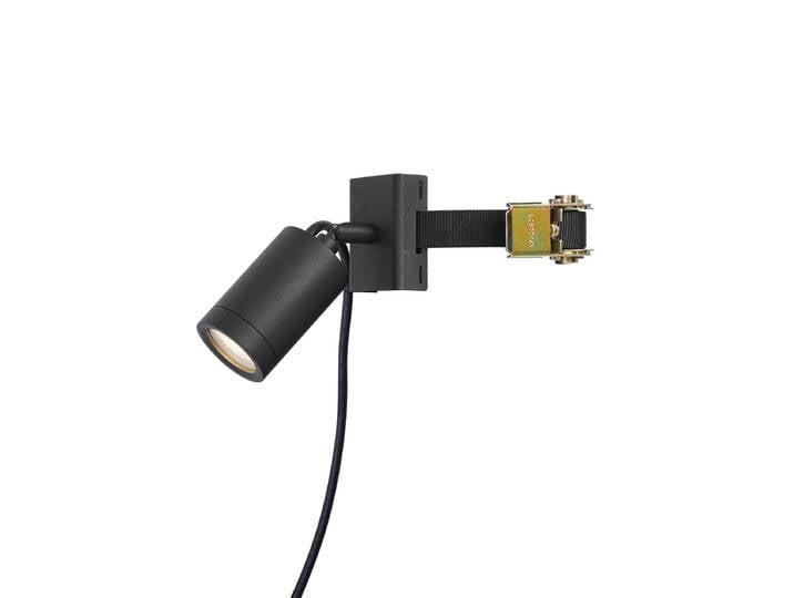 Spot extérieur noir pour arbre GU10 50mm Rotatif et inclinable
