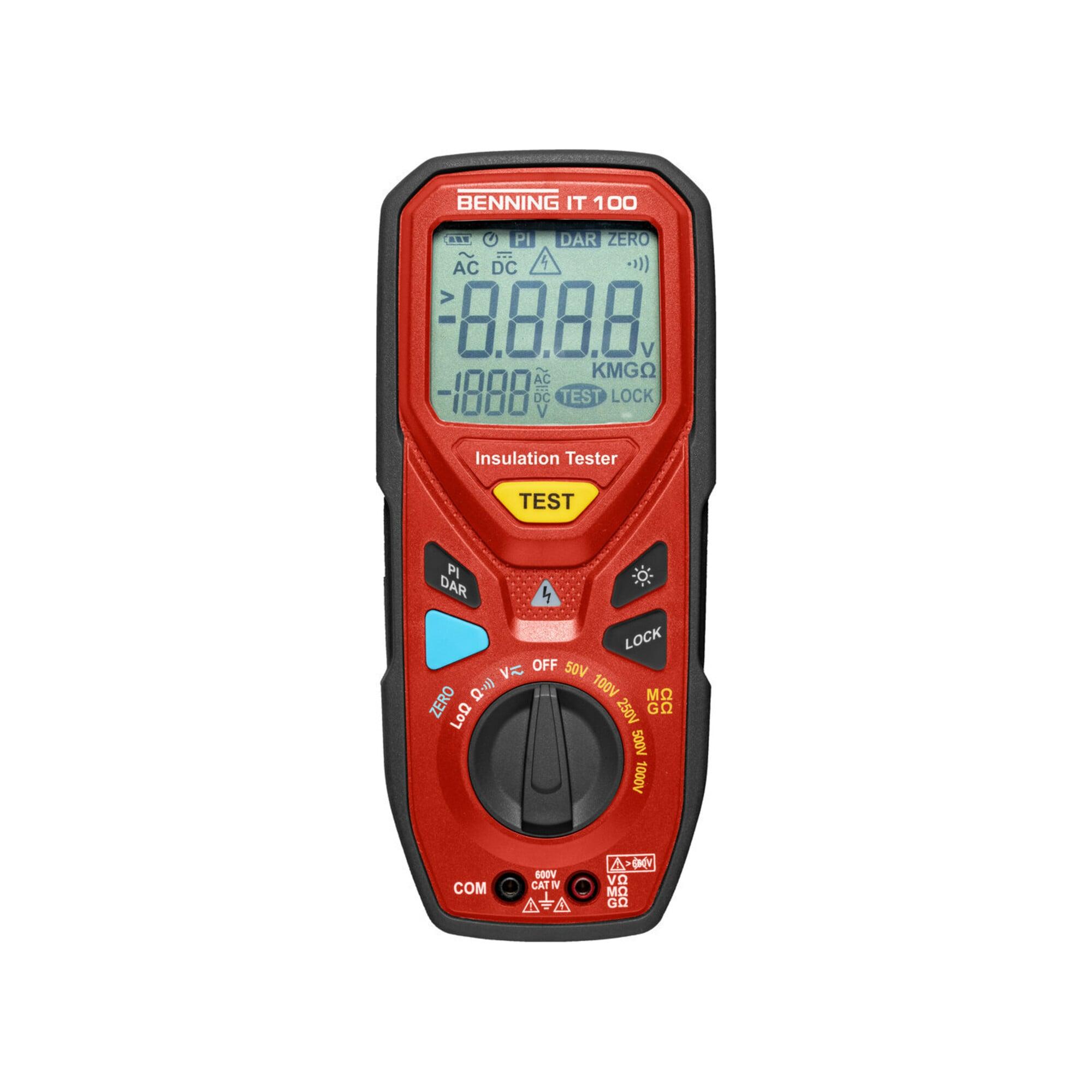 Isolations-/Widerstandsmessgerät IT 100 600 V 300 kΩ-20 GΩ BENNING (044107)