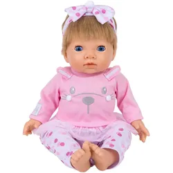 Tiny Treasures Pink Bunny Baby Blond Hair (30542)