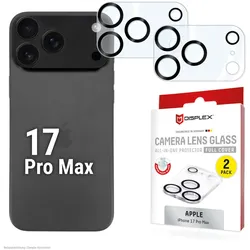 DISPLEX Full Cover Camera Lens Glass, Apple iPhone 17 Pro Max (2 Stück)