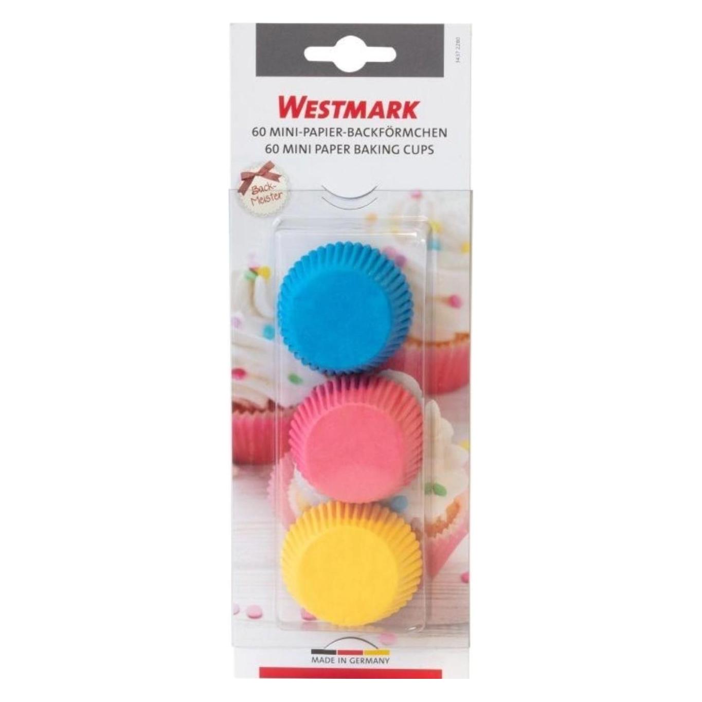 Westmark 60 Mini Muffin Papier- Backförmchen, farbig (5.50 cm) (34372280)