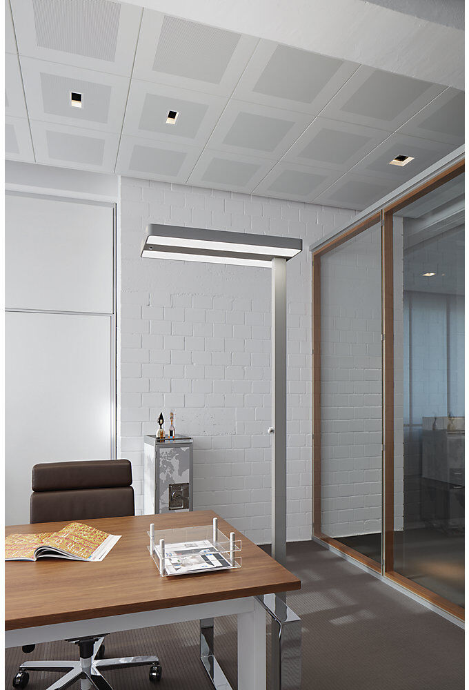 LED-Leuchte MAULjuvis sensor, mit Bewegungssensor, dimmbar, RAL 9006 weißalu MAUL
