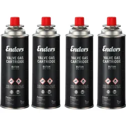 Enders 4er-Set Butan Ventilkartusche Gaskartusche 4 x 227 g