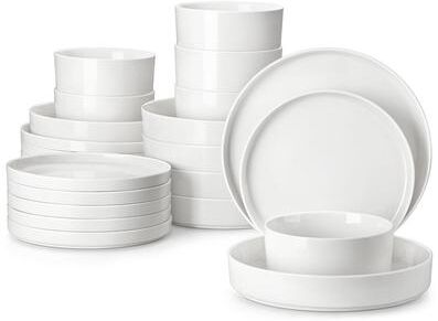 MALACASA LEAH 24-piece Porcelain Dinnerware Set (Service for 6)