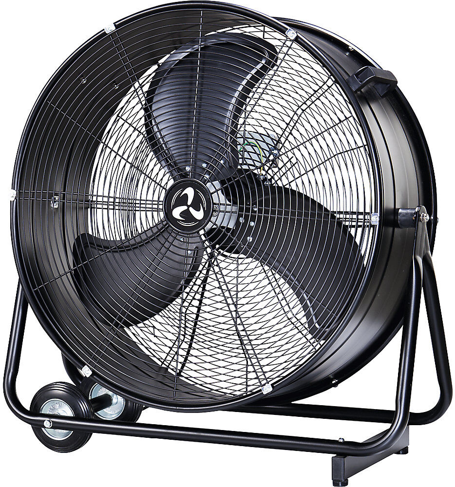 kaiserkraft Fahrbarer Trommelventilator IP54, Bodenmodell, Korb-Ø 680 mm