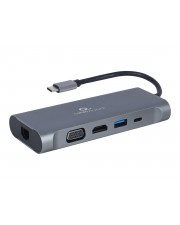 Gembird Cablexpert Dockingstation USB-C 3.1 VGA HDMI GigE (A-CM-COMBO7-01)