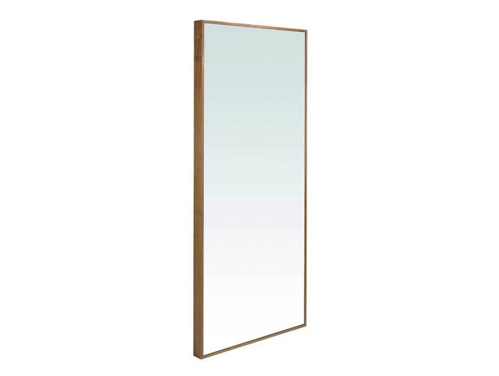 Angel Cerda Angel Cerdá Wandspiegel rechteckig mit Walnussfurnier zur Wandmontage, Braun, Nussbaum, Holz Optik, Rechteckig, 88x8x200 cm, Spiegel, Wandspiegel