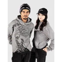 Affliction Creeper Hoodie grey wash Gr. S