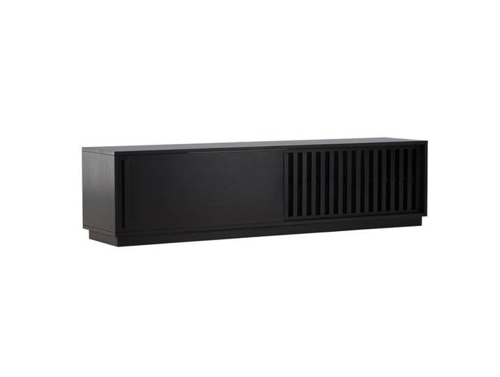 Livetastic Lowboard, Schwarz, 180x45x40 cm, Wohnzimmer, Wohnwände, Lowboards