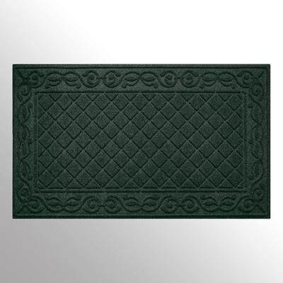 Bungalow Dba Matterly Tristan Extra Large Mat 70 x 45, 70 x 45, Dark Green