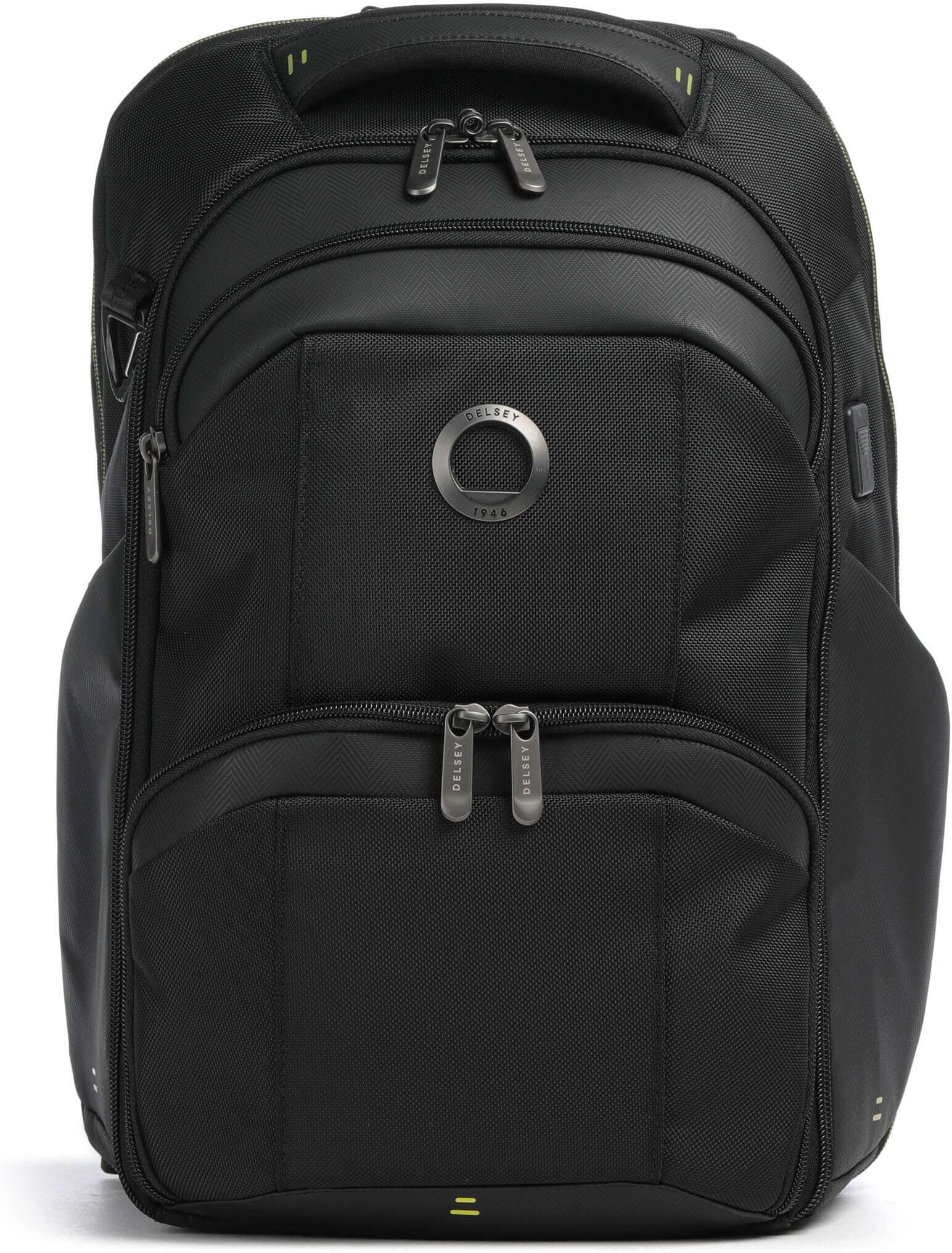 Delsey Paris DLC Pro Laptop-Rucksack, schwarz