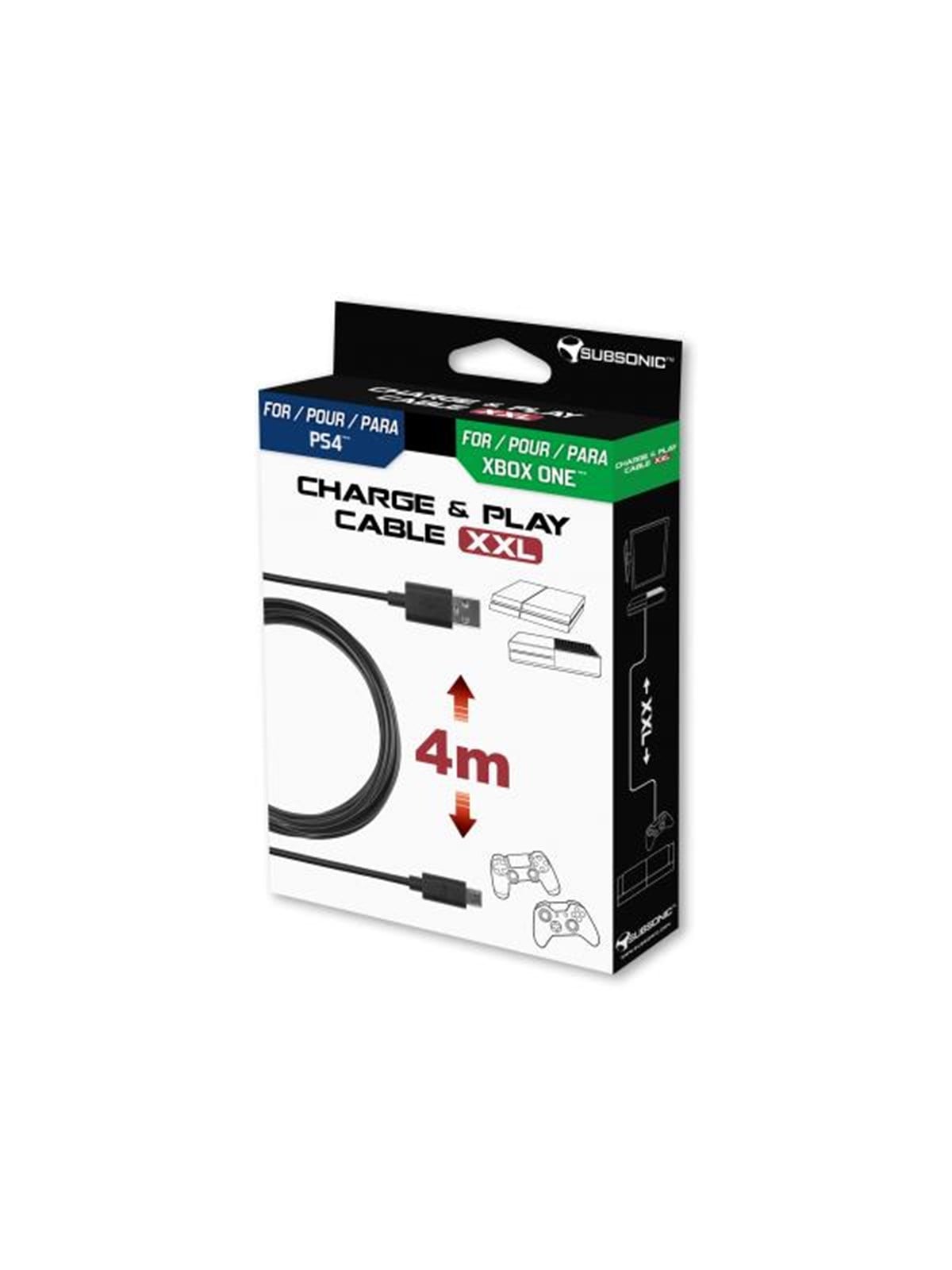 Subsonic Charging cable - Wired Controller Ladekabel - Sony PlayStation 4