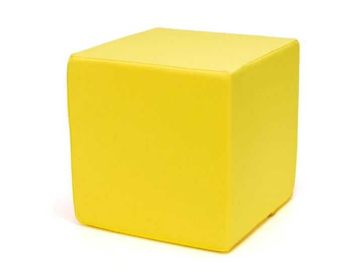 ECOPOUF - Pouf Cube d'Assise/Tabouret d'Extérieur - Résistant UV/Eau - Jardin/Balcon/Camping - 40x40x40 cm - Block M1