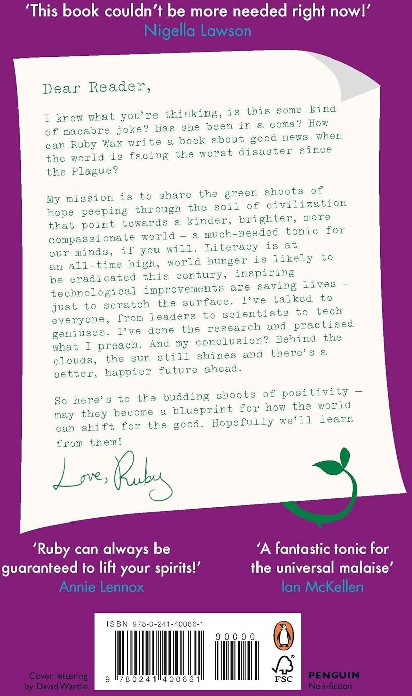 Penguin Life And Now For The Good News... The Much-Needed Tonic by Ruby Wax - Paperback - Mental Health & Wellbeing Self-Help Book