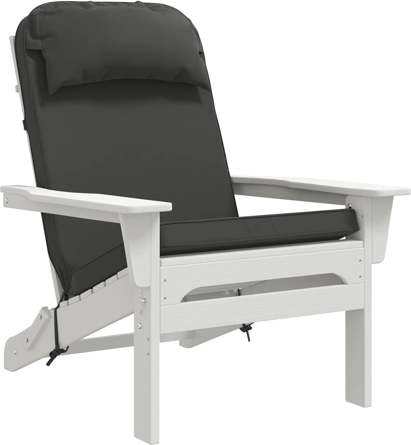 vidaXL Coussin de chaise Adirondack 100 % polyester Anthracite