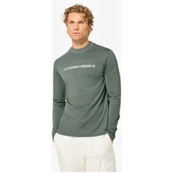 Super Natural, Herren, Funktionsshirt, Powder To The People Bio J (S), Grau, S