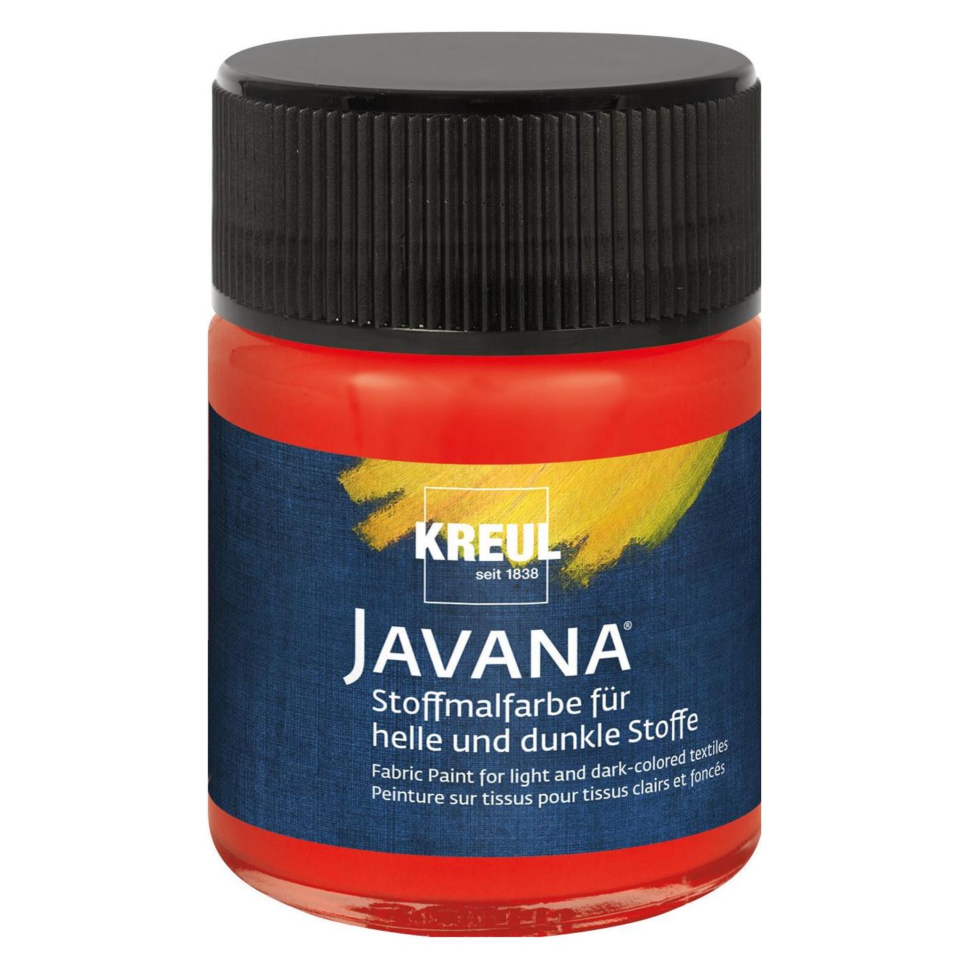 Kreul Textilfarbe JAVANA "Opak", rot, 50 ml (50 ml) (91963)