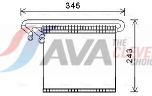 Ava Clever Choice Verdampfer, Klimaanlage Fdv491 Für Ford