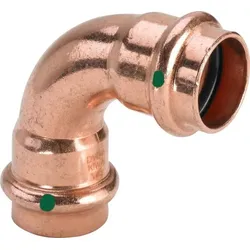 Bogen PROFIPRESS 2416 35mm 90 Grad 291532 aus Kupfer, für Wasser