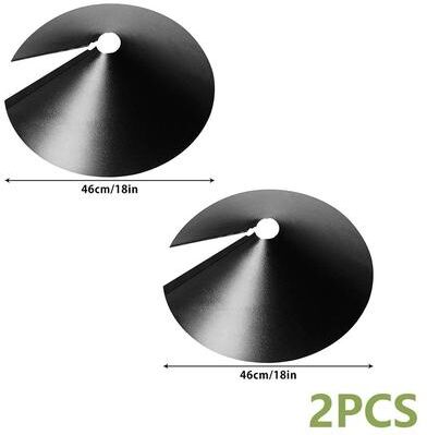 Uplifted Finds Wrap Around Squirrel Baffle   Durable Plastic Bird Feeder Protection   12 18 Inch Squirrel Proof Guard For Outdoor Bird 18 In 2 Pcs