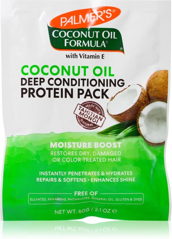 Palmer’s Coconut Oil Formula Hair après-shampoing régénérateur en profondeur pour cheveux secs et abîmés 60 g