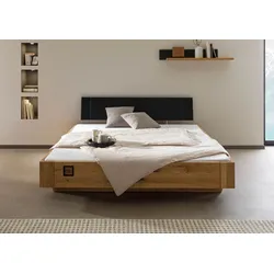 Bett Wildeiche 200x200x81 natur geölt/lackiert KITZBÜHEL #143