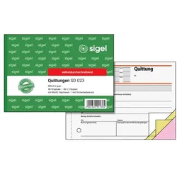 Sigel Formularbuch »Quittung inkl. MwSt.« SD023 gelb