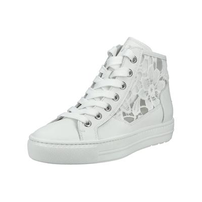 Sneaker PAUL GREEN "Paul Green Sneaker Glattleder", Damen, Gr. 40,5, weiß, Glattleder, Schuhe Sneaker