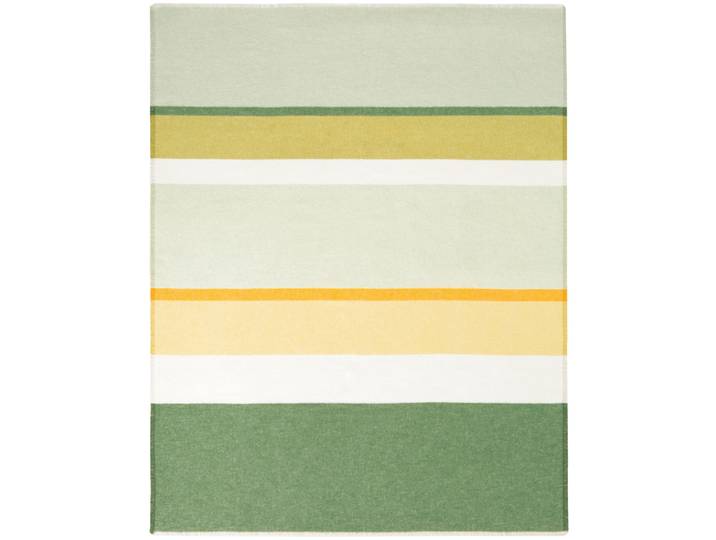 Plaid BIEDERLACK Plaid Spring , grün (ever stripe), B:130cm L:170cm, Baumwolle, Polyacryl, Wohndecken, Plaid, im frischem Design
