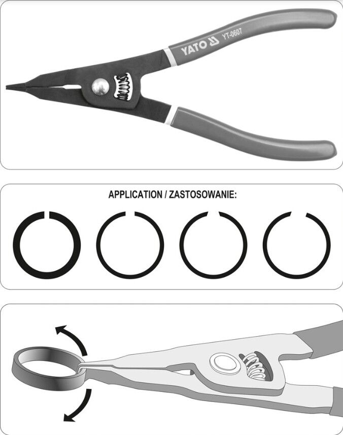 YATO YT-0607 Circlip Pliers