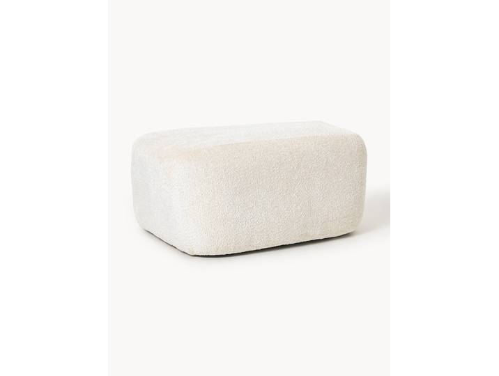 Großer Sofa-Hocker Wolke aus Teddy-Bouclé