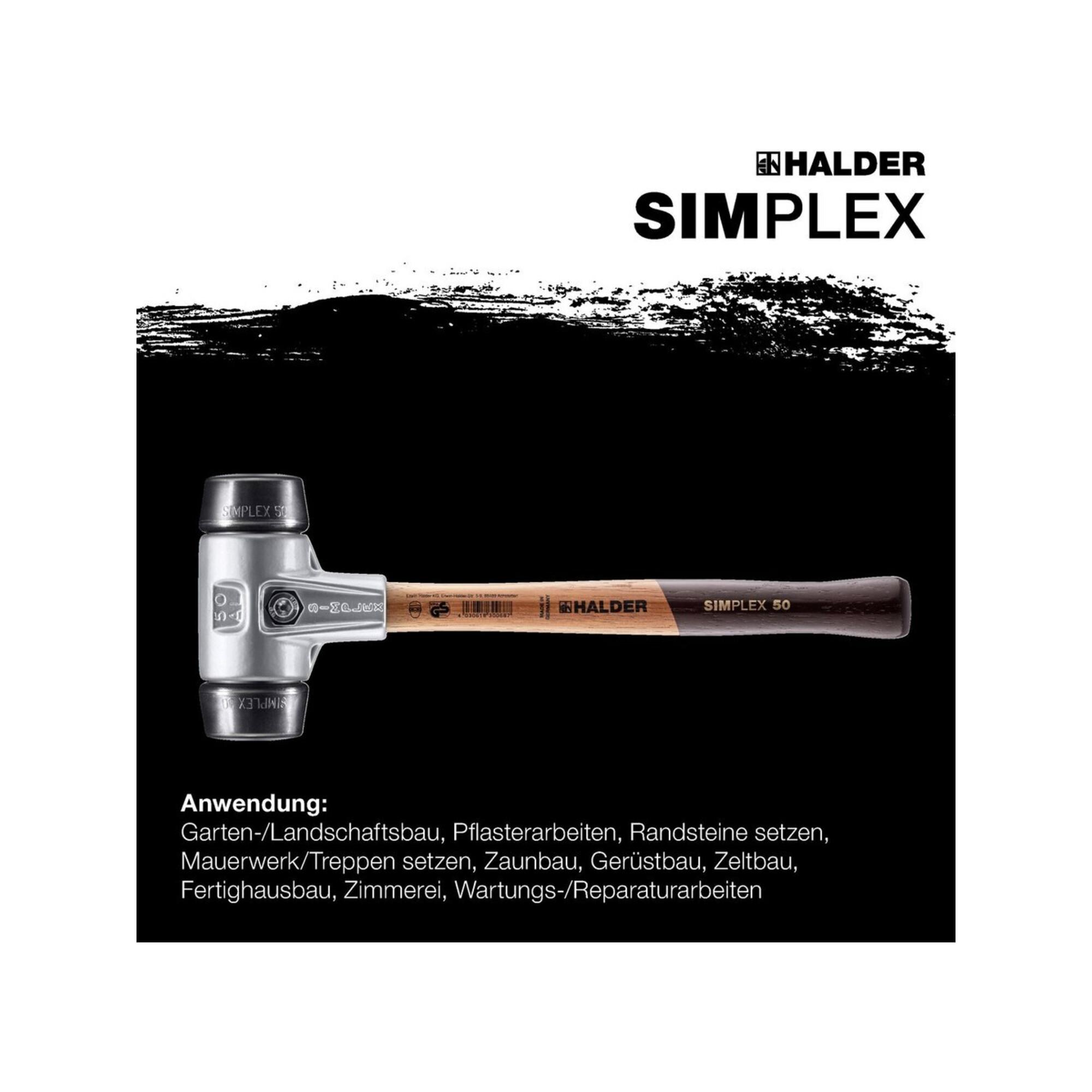 Halder Schonhammer SIMPLEX Alu 60mm Gummi (3102.060)