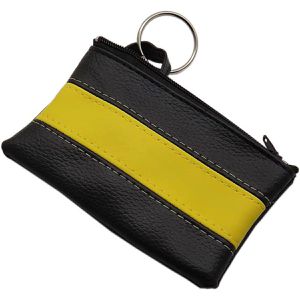 Böttcher-AG Schlüsseltasche 3073, schwarz / gelb, aus Kunstleder