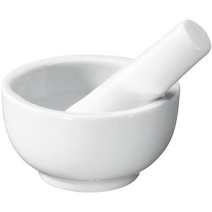 Küchenprofi Mörser 1006738207, mit Stößel, 7 cm Durchmesser, weiß, Porzellan