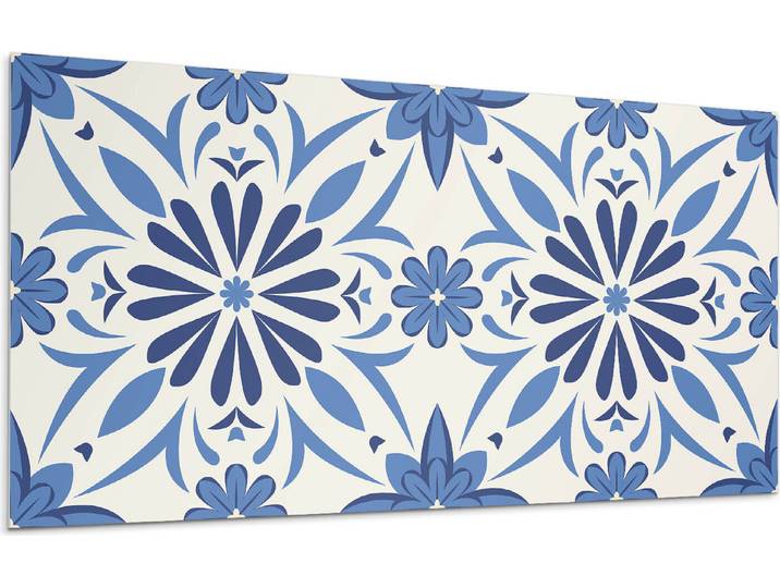 Blumenmuster Auf Dem Hintergrund – Selbstklebende Fliesen – Wandverkleidung – Wandpaneel – PVC Fliesen – Vinylflisen – PCV Flisen – Selbstklebend – Wanddeko –100 x 50 cm
