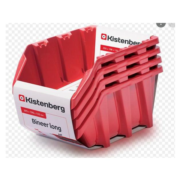Prosperplast KUWETY 12 BINARY LONG 6SZT rot 295 x 198 x 195 mm KBILS30-3020 (6 Teile) (KBILS30-3020)