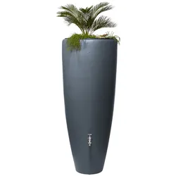 Garantia 2-in-1-Regentonne-Komplett-Set - grau