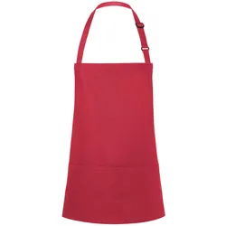Karlowsky, Kochschürze, Kurze Latzschürze Basic mit Schnalle und Tasche (One Size)