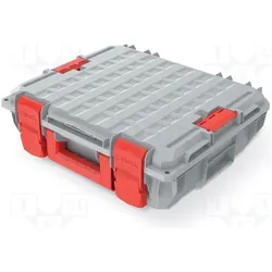 Kistenberg, Werkzeugkoffer, Koffer für Werkzeug mit Schaum grau Polymer C BLOCK PRO 25kg (2 Teile)