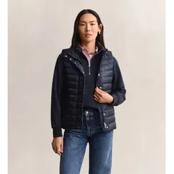 Gant für Damen. 4700480 Marineblaue Daunenweste (L), Lässig, Recyceltes Polyester