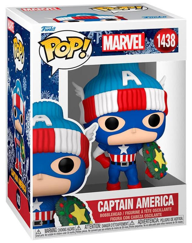 Northix Marvel Captain America kerstfiguur verzamelobject, 15 cm