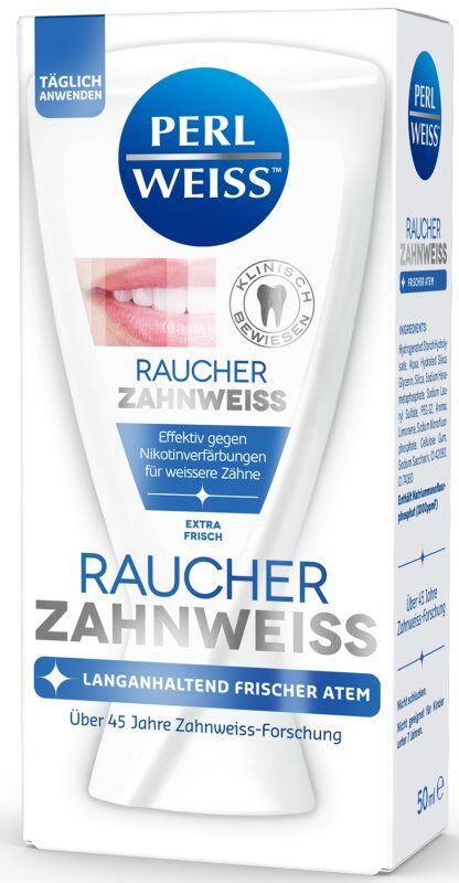 Perl Weiss Bleaching Toothpaste for Smokers dentifrice blanchissant pour les fumeurs 50 ml