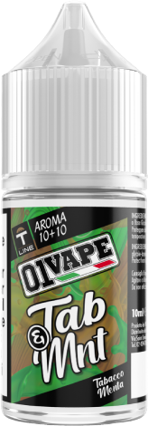01 Vape Tab & Mnt Aroma Mini Shot 10ml Tabacco Menta