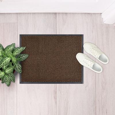 Fußmatte ANDIAMO "Easy", braun, B:120cm H:5mm L:300cm, Kunstfaser, Teppiche, Schmutzfangläufer, Schmutzfangmatte, rutschhemmend, Innen- und überdachten Außenbereich