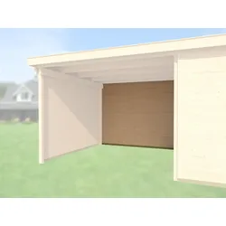 Weka Rückwand für Anbau 300 cm für Designhaus 126, 172 & 225-naturbelassen